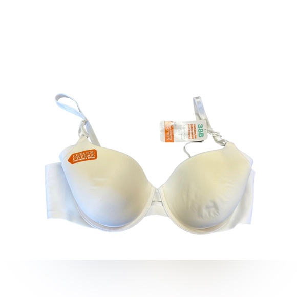 WARNER’S white extra size coverage underarm smoothing underwire bra NWT - Picture 2 of 7